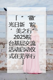 “‘徽’光日新‘皖’美之行”2025皖台基层交流活动启动仪式在芜举行