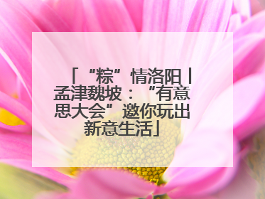 “粽”情洛阳丨孟津魏坡：“有意思大会”邀你玩出新意生活