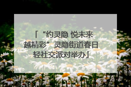 “约灵隐 悦未来 越精彩”灵隐街道春日轻社交派对举办
