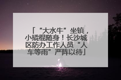 “大水牛”坐镇，小撬棍随身！长沙城区防办工作人员“人车等雨”严阵以待