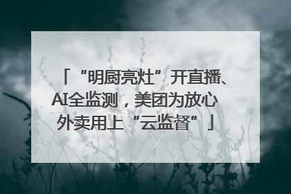 “明厨亮灶”开直播、AI全监测，美团为放心外卖用上“云监督”
