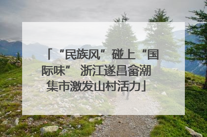 “民族风”碰上“国际味” 浙江遂昌畲潮集市激发山村活力