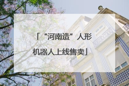 “河南造”人形机器人上线售卖