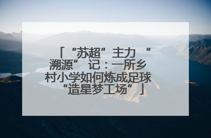 “苏超”主力 “溯源” 记：一所乡村小学如何炼成足球 “造星梦工场”