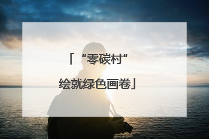 “零碳村” 绘就绿色画卷