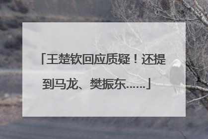 王楚钦回应质疑！还提到马龙、樊振东……