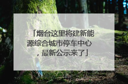 烟台这里将建新能源综合城市停车中心，最新公示来了