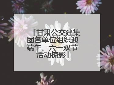 甘肃公交建集团各单位组织迎端午、六一双节活动掠影
