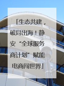 生态共建，破局出海！静安“全球服务商计划”赋能电商闯世界
