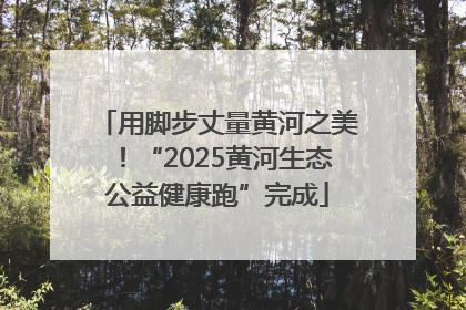 用脚步丈量黄河之美！“2025黄河生态公益健康跑”完成