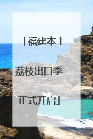 福建本土荔枝出口季正式开启