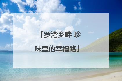 罗湾乡畔 珍味里的幸福路