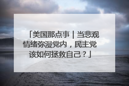 美国那点事｜当悲观情绪弥漫党内，民主党该如何拯救自己？