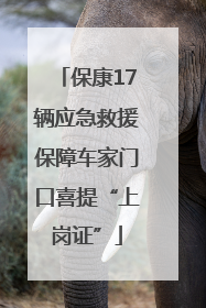 保康17辆应急救援保障车家门口喜提“上岗证”