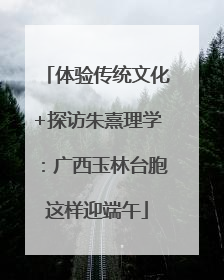 体验传统文化+探访朱熹理学：广西玉林台胞这样迎端午