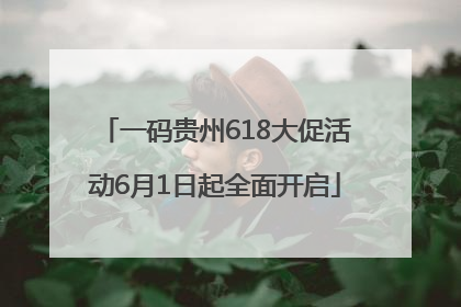 一码贵州618大促活动6月1日起全面开启