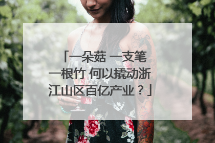 一朵菇 一支笔 一根竹 何以撬动浙江山区百亿产业？