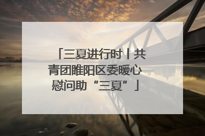 三夏进行时丨共青团睢阳区委暖心慰问助“三夏”