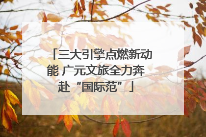 三大引擎点燃新动能 广元文旅全力奔赴“国际范”