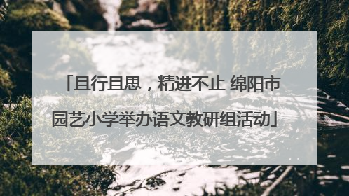 且行且思，精进不止 绵阳市园艺小学举办语文教研组活动