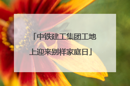 中铁建工集团工地上迎来别样家庭日
