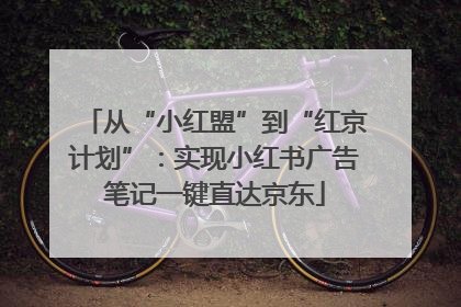从“小红盟”到“红京计划”：实现小红书广告笔记一键直达京东