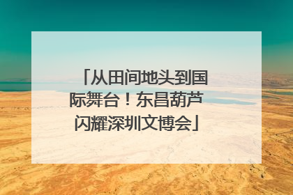 从田间地头到国际舞台！东昌葫芦闪耀深圳文博会