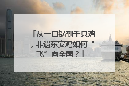 从一口锅到千只鸡，非遗东安鸡如何“飞”向全国？