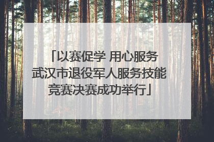 以赛促学 用心服务 武汉市退役军人服务技能竞赛决赛成功举行