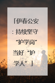 伊春公安：持续坚守“护学岗” 当好“护学人”