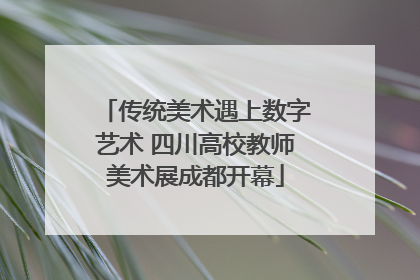 传统美术遇上数字艺术 四川高校教师美术展成都开幕