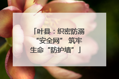 叶县：织密防溺“安全网” 筑牢生命“防护墙”