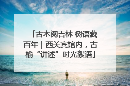 古木阅吉林 树语藏百年｜西关宾馆内，古榆“讲述”时光絮语