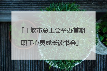 十堰市总工会举办首期职工心灵成长读书会