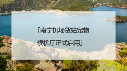 南宁机场货站宠物候机厅正式启用