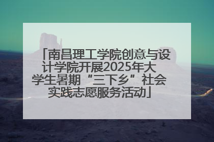 南昌理工学院创意与设计学院开展2025年大学生暑期“三下乡”社会实践志愿服务活动