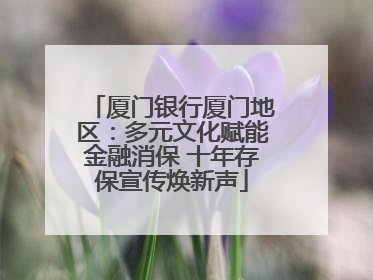 厦门银行厦门地区：多元文化赋能金融消保 十年存保宣传焕新声