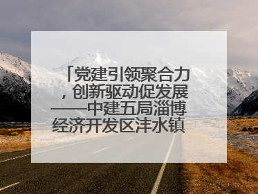 党建引领聚合力，创新驱动促发展——中建五局淄博经济开发区沣水镇高西村安置项目建设纪实