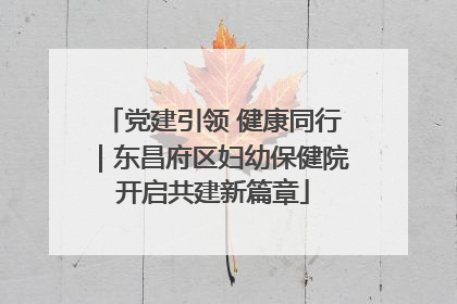党建引领 健康同行｜东昌府区妇幼保健院开启共建新篇章