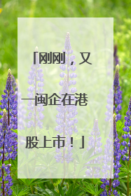 刚刚，又一闽企在港股上市！