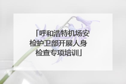 呼和浩特机场安检护卫部开展人身检查专项培训