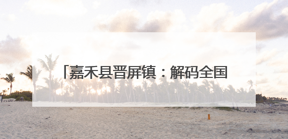 嘉禾县晋屏镇：解码全国文明村镇的幸福密码之——乡风如画·文明领航