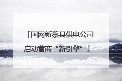 国网新蔡县供电公司启动营商“新引擎”