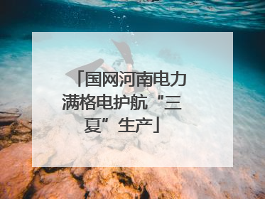 国网河南电力满格电护航“三夏”生产