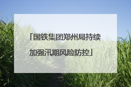 国铁集团郑州局持续加强汛期风险防控