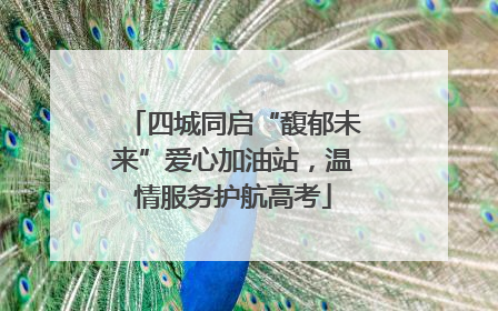 四城同启“馥郁未来”爱心加油站，温情服务护航高考