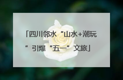 四川邻水“山水+潮玩”引爆“五一”文旅
