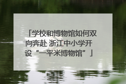 学校和博物馆如何双向奔赴 浙江中小学开设“一平米博物馆”