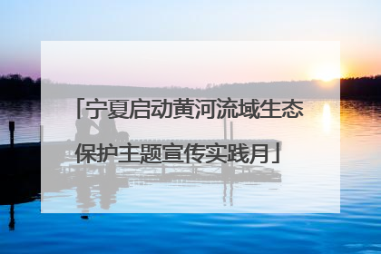 宁夏启动黄河流域生态保护主题宣传实践月