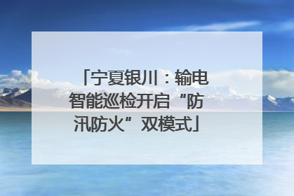 宁夏银川：输电智能巡检开启“防汛防火”双模式